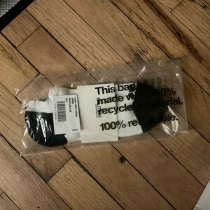 Black and White Logo Ankle Socks